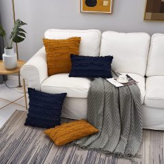 Tassel Tufted Pillowcase Boho Style Cushion Cover Cushion Sofa Pillowcase #