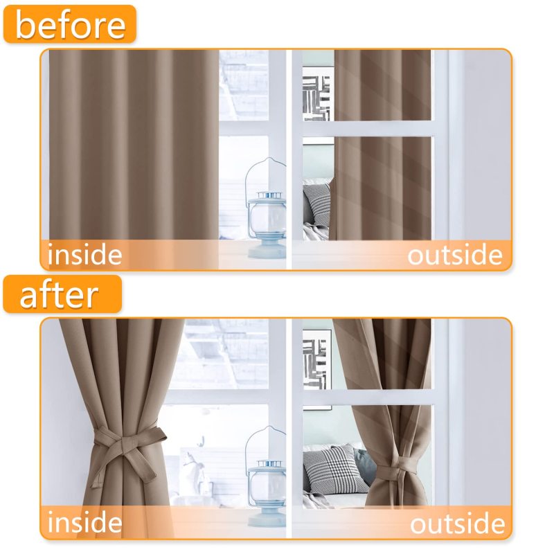 Superior leaves blackout curtain set of 2 amazon hot selling hotel quality blackout curtain 100% blackout recombination curtain