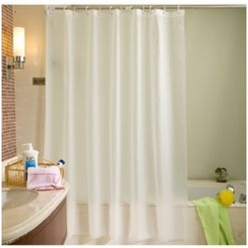 Matte shower curtain transparent waterproof shower curtain, peva solid color shower curtain hotel