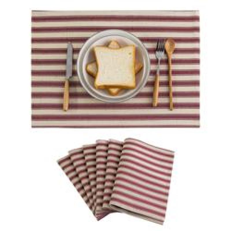 Buffalo Plaid Checker Placemats Set of 6,  Farmhouse Place Mats for Kitchen Table, 13 x 19 inches#