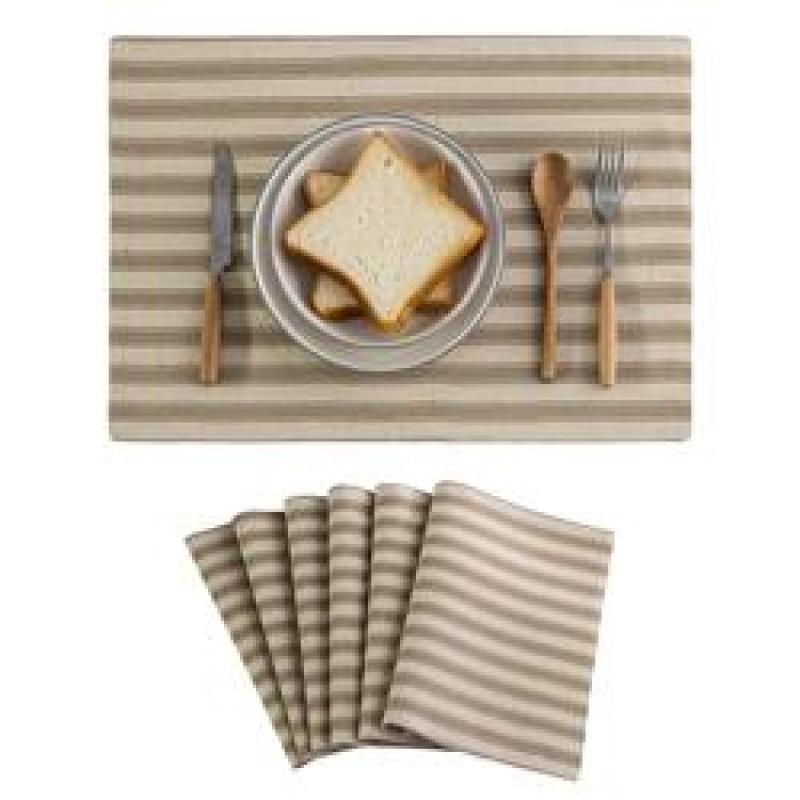 Buffalo Plaid Checker Placemats Set of 6,  Farmhouse Place Mats for Kitchen Table, 13 x 19 inches#