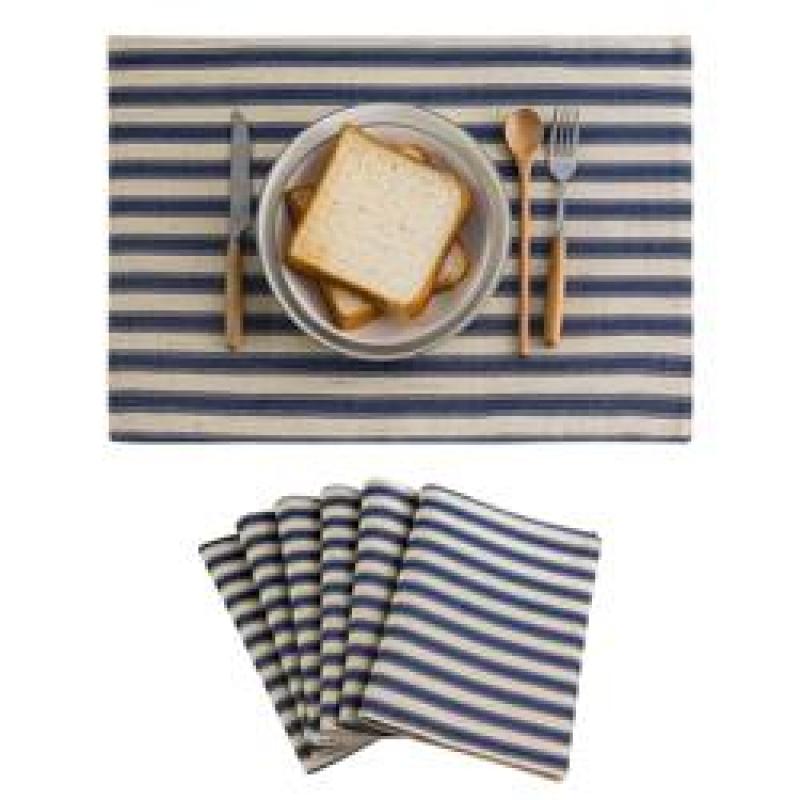 Buffalo Plaid Checker Placemats Set of 6,  Farmhouse Place Mats for Kitchen Table, 13 x 19 inches#