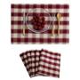 Buffalo Plaid Checker Placemats Set of 6,  Farmhouse Place Mats for Kitchen Table, 13 x 19 inches#