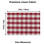 Buffalo Plaid Checker Placemats Set of 6,  Farmhouse Place Mats for Kitchen Table, 13 x 19 inches#