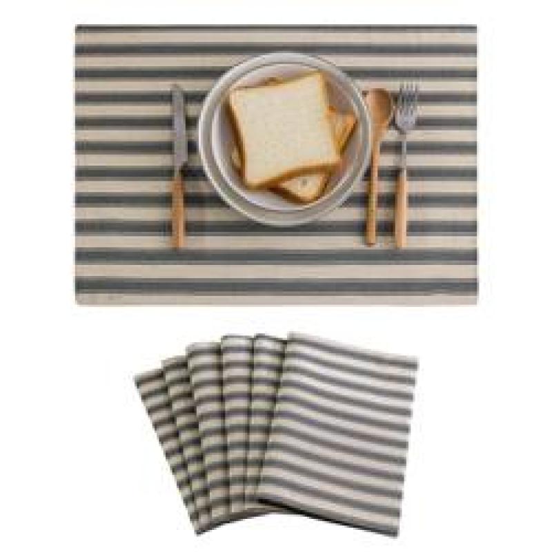 Buffalo Plaid Checker Placemats Set of 6,  Farmhouse Place Mats for Kitchen Table, 13 x 19 inches#