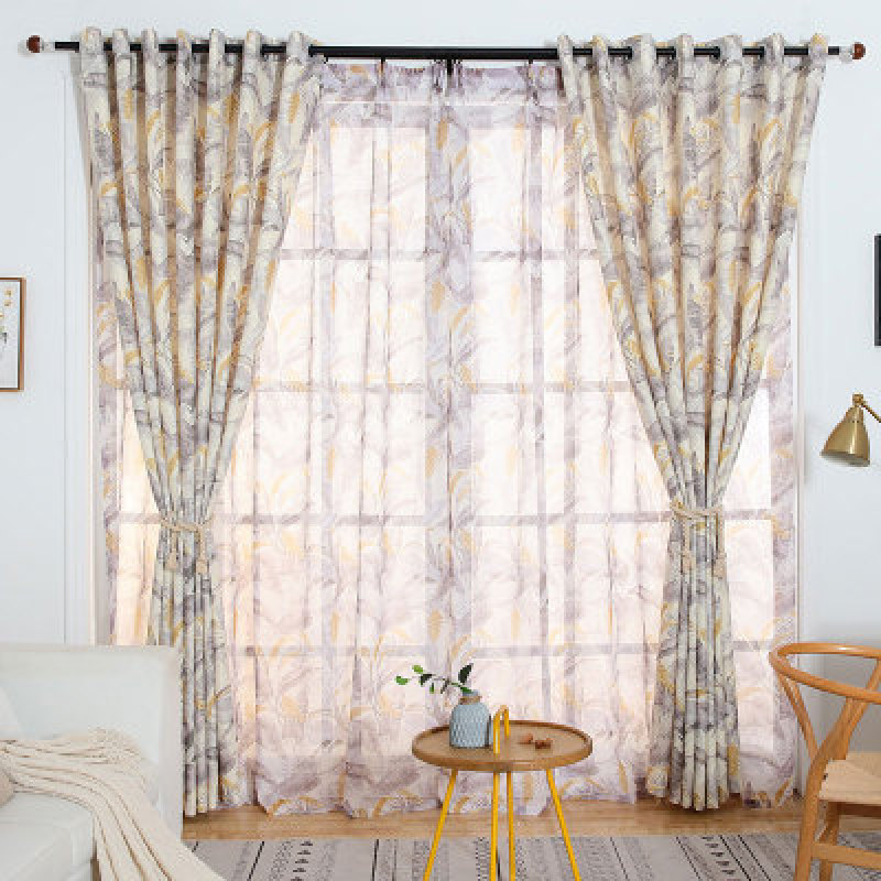 China Import Items Decor Living Room Sets Curtain And Drapes, Latest Curtain Fashion Designs Door Curtains Printed Landscape*