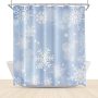 Hot Sale Thick Large Shower Curtain Waterproof, Famous Magnets Shower Curtain Christmas#
