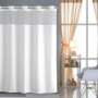 Hookless Shower Curtain With Snap In Liner,Cheep White Shower Curtain/