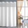 Hookless Shower Curtain With Snap In Liner,Cheep White Shower Curtain/