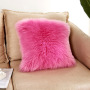Home Decorative Super Soft Plush Mongolian Faux Fur Throw Pillow Cover, Fur Cushion Case#