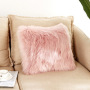 Home Decorative Super Soft Plush Mongolian Faux Fur Throw Pillow Cover, Fur Cushion Case#