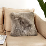 Home Decorative Super Soft Plush Mongolian Faux Fur Throw Pillow Cover, Fur Cushion Case#