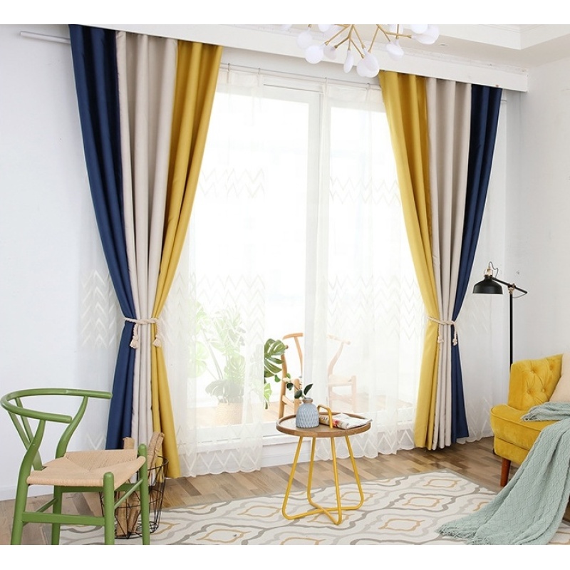 2021 Hot selling Blackout Curtains Window For Living Room,Thick Curtain For Bedroom High Shading Curtain For The Living Room/