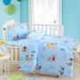 100% Cotton Nursery School Cute Bedding Set Baby Bedsheet, 3 Piece Suit Cartoon Bedding Sets/