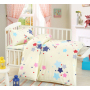 100% Cotton Nursery School Cute Bedding Set Baby Bedsheet, 3 Piece Suit Cartoon Bedding Sets/