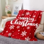 Merry Christmas Flannel Blanket Gift for Girl Boys Teens 3D Print Kids Adults Quilts Sofa Home Decor Soft New Year Party Blanket