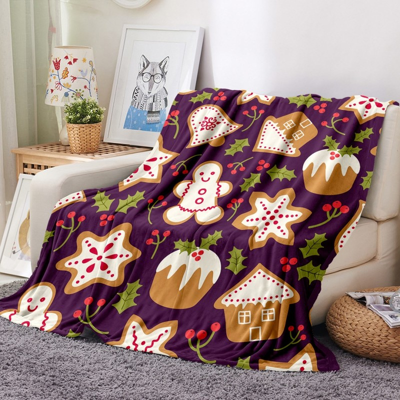 Merry Christmas Flannel Blanket Gift for Girl Boys Teens 3D Print Kids Adults Quilts Sofa Home Decor Soft New Year Party Blanket