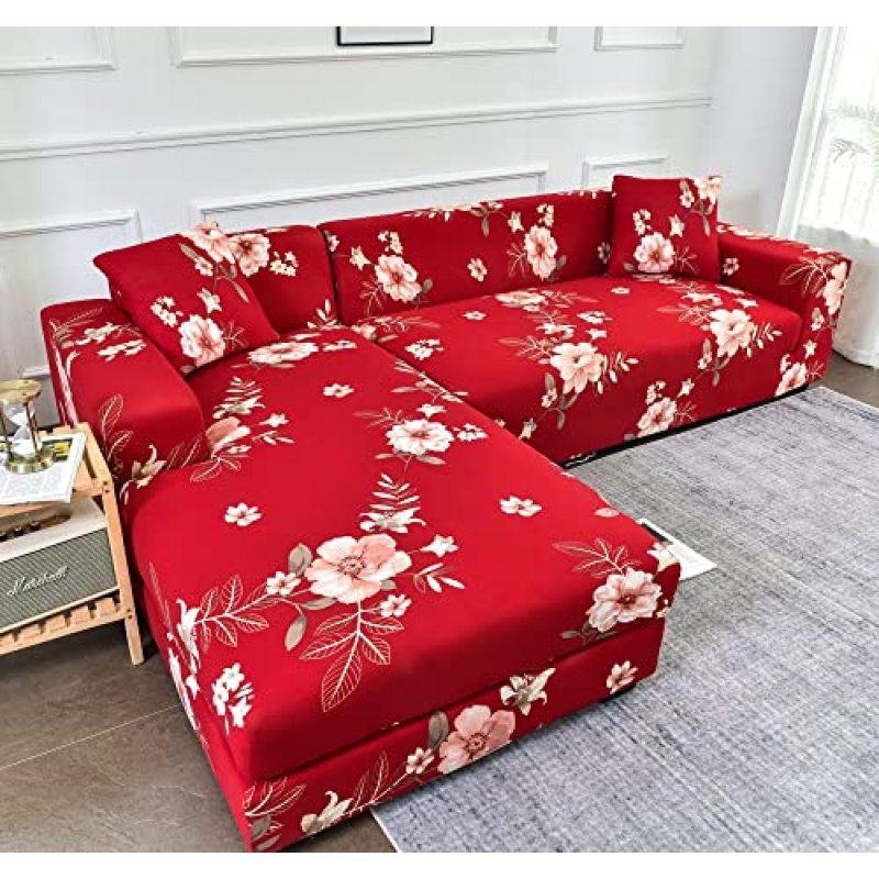 Wholesale Floral Printing  1/2/3/4 Seats Sofa Cover, Factory Sofa Slipcover Reversible$