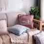 Solid Color Embroidery Lace Cushion Cover, European Style Cushion Cover /