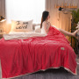 Custom Quilted Velvet Plush Bed Blanket, Cozy Velvet Polyester Throw Bed Covers/