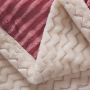 Custom Quilted Velvet Plush Bed Blanket, Cozy Velvet Polyester Throw Bed Covers/