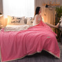 Custom Quilted Velvet Plush Bed Blanket, Cozy Velvet Polyester Throw Bed Covers/