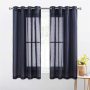 New high-end Linen curtain , Plain coloured window balcony gauze curtain #
