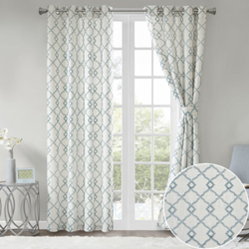 2019 Cotton Royal Home Curtain, Wholesale Goods Club Room Embroidery Curtains