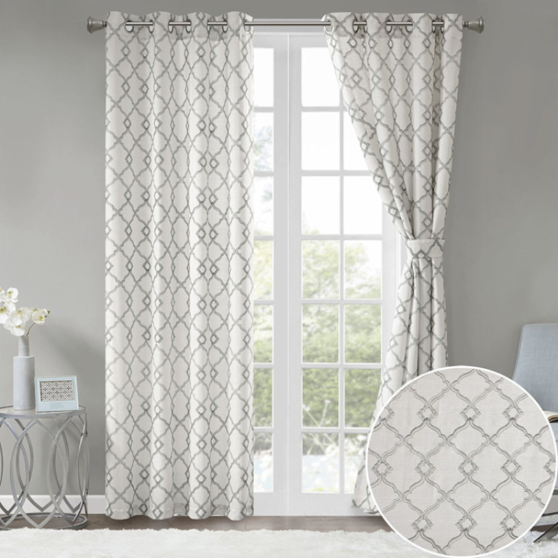 2019 Cotton Royal Home Curtain, Wholesale Goods Club Room Embroidery Curtains