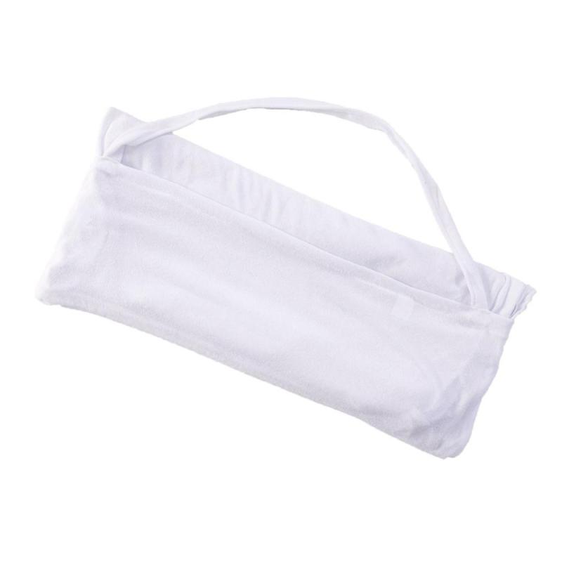 Supersoft Solid White Lounger Leisure Portable Chair Cover, Microfiber Beach Chair Cover With Pockets for Summer/
