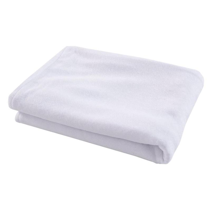 Supersoft Solid White Lounger Leisure Portable Chair Cover, Microfiber Beach Chair Cover With Pockets for Summer/