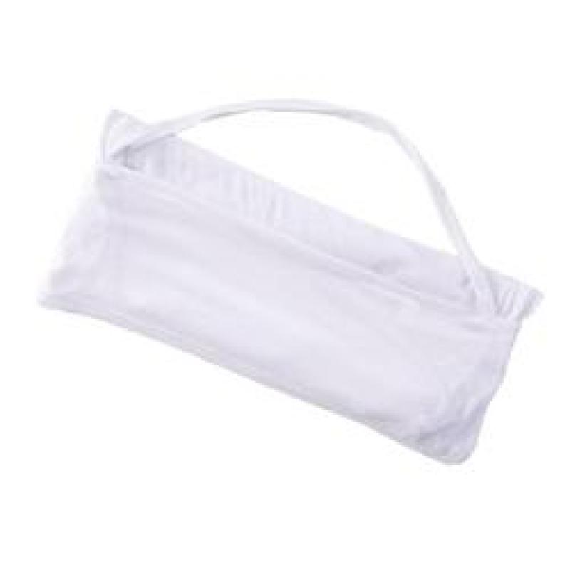 Supersoft Solid White Lounger Leisure Portable Chair Cover, Microfiber Beach Chair Cover With Pockets for Summer/