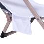 Supersoft Solid White Lounger Leisure Portable Chair Cover, Microfiber Beach Chair Cover With Pockets for Summer/