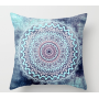 Simple Cushion Cover / Printed Cushion Cover, Modern Ethnic Style Mandala Velvet CAR Chair Handmade Square Seat Velvet Fabric