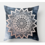 Simple Cushion Cover / Printed Cushion Cover, Modern Ethnic Style Mandala Velvet CAR Chair Handmade Square Seat Velvet Fabric