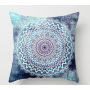 Simple Cushion Cover / Printed Cushion Cover, Modern Ethnic Style Mandala Velvet CAR Chair Handmade Square Seat Velvet Fabric