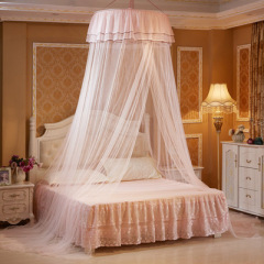 Hot selling luxury product dome encryption heightening bed curtain, high-end top lace princess bed curtain/