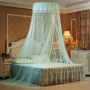 Hot selling luxury product dome encryption heightening bed curtain, high-end top lace princess bed curtain/