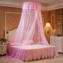 Hot selling luxury product dome encryption heightening bed curtain, high-end top lace princess bed curtain/