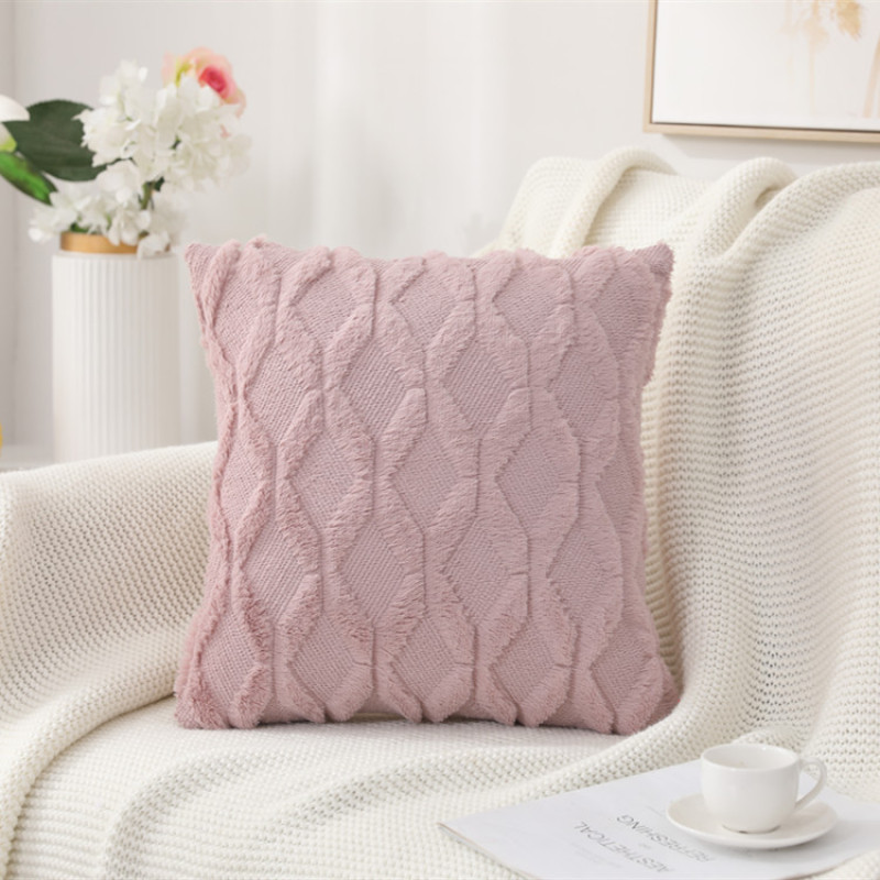 New Winter Fur Decorative Home Plush Pillow Case Bed Room Cushion Cover, Cheap Car Seat Decoration Sofa Throw Cushion Cover/