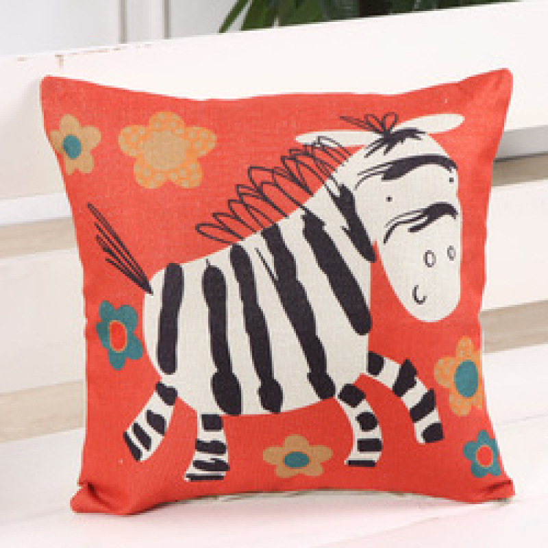 Elephant Sofa Cushion Cover,Funny Cushion Cover Square/