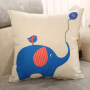 Elephant Sofa Cushion Cover,Funny Cushion Cover Square/