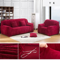 Wholesale Velvet Sofa Covers For 3 Seater Sofa, Ready Ship Protective Corner Sofa Cover