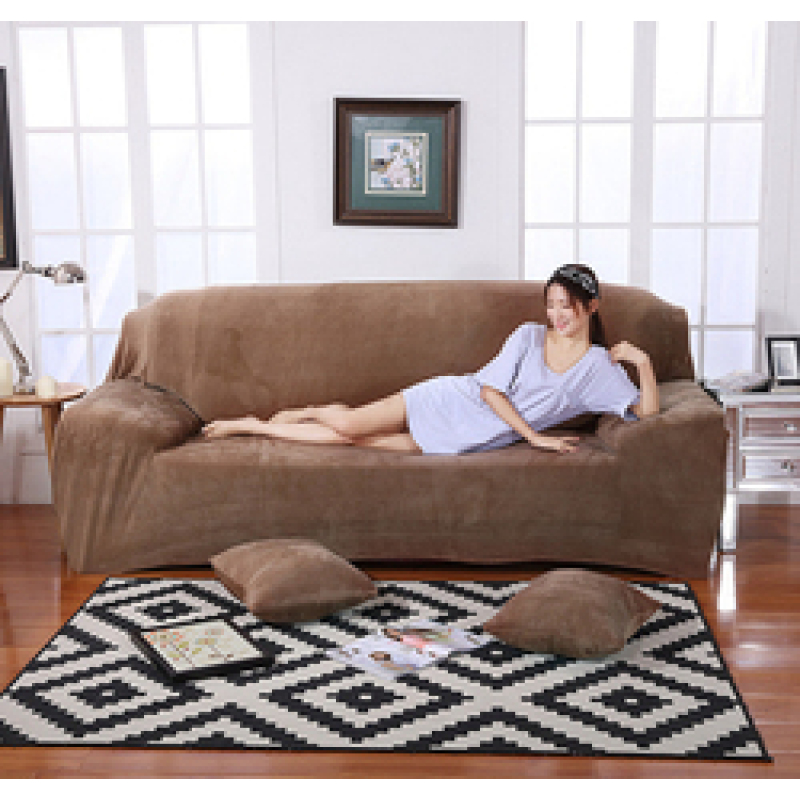 Wholesale Velvet Sofa Covers For 3 Seater Sofa, Ready Ship Protective Corner Sofa Cover