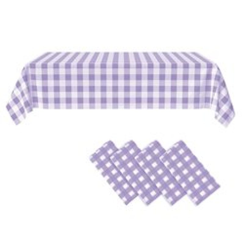 Wholesale Custom plaid Picnic Rectangle Disposable Waterproof Plastic Tablecloth For Kitchen Party Birthday