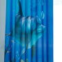 Blue Dolphin Cartoon Printed Curtain, Customized Children's Room Blackout Curtain /