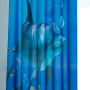 Blue Dolphin Cartoon Printed Curtain, Customized Children's Room Blackout Curtain /