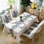 Castle British  Style Tablecloth, Cotton And Linen Digital Printing Waterproof Tablecloth /