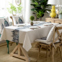 Castle British  Style Tablecloth, Cotton And Linen Digital Printing Waterproof Tablecloth /