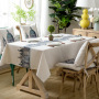 Castle British  Style Tablecloth, Cotton And Linen Digital Printing Waterproof Tablecloth /